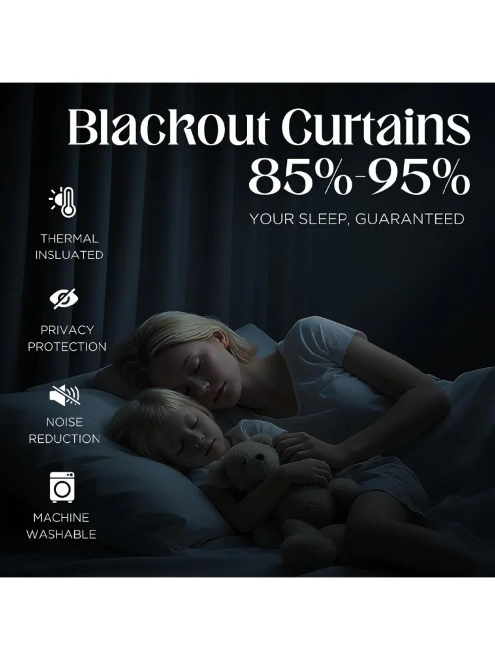 Beige Blackout Curtains 84